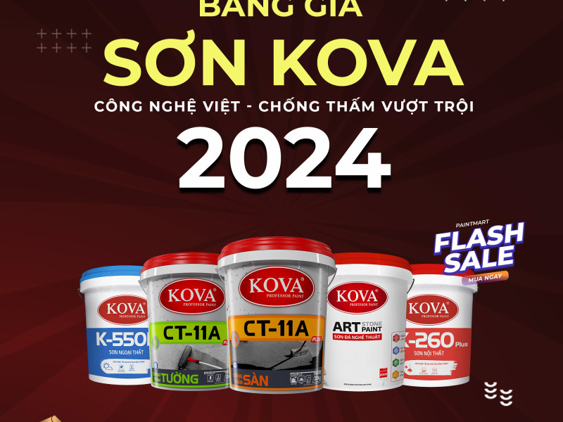Bảng giá sơn Kova mới nhất 2024