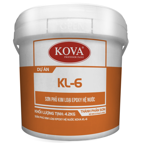 Sơn phủ kim loại Epoxy hệ nước Kova KL-6