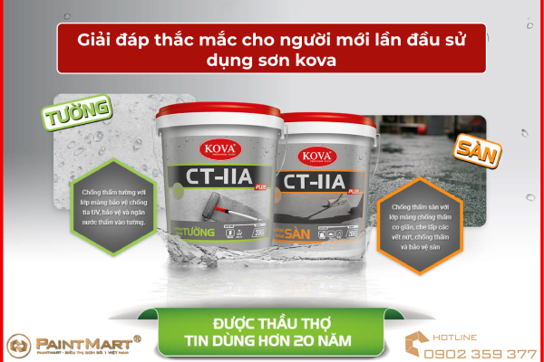 Giải đáp thắc mắc cho người mới lần đầu sử dụng sơn kova