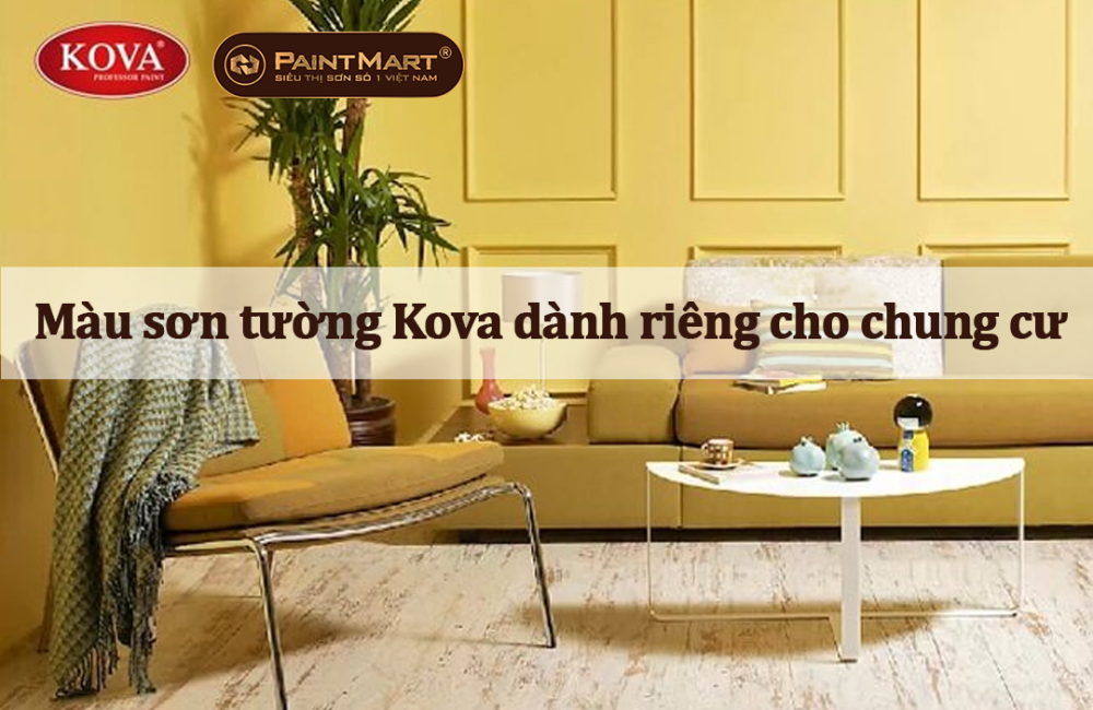 Màu sơn tường kova dành riêng cho chung cư 