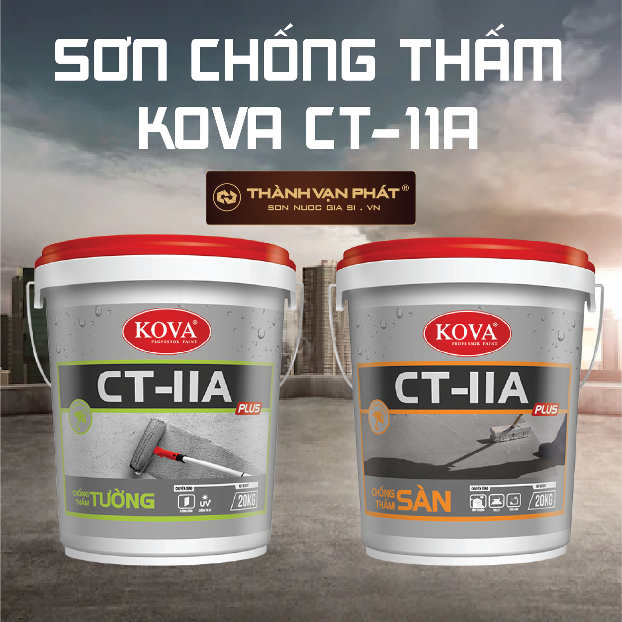 Đặc tính nổi bật sơn chống thấm Kova CT-11A